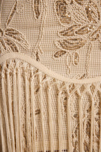 Ophelia Gold Fringe Mini Dress