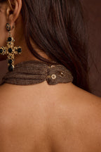 Paloma Bronze Halter Top