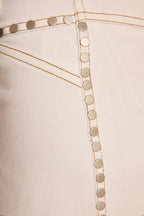 Ranger White Studded Shorts
