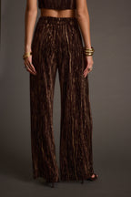 Rhea Espresso Velvet Trousers