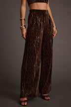 Rhea Espresso Velvet Trousers