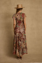 Sundance Rust Multi Printed Maxi Dress
