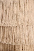 Sunwoven Natural Fringe Mini Skirt