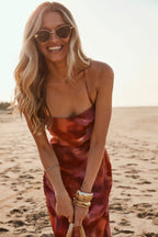 Maris Plum Floral Maxi Dress