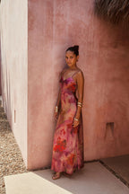 Marisela Berry Maxi Dress