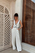 Skylar White Trousers