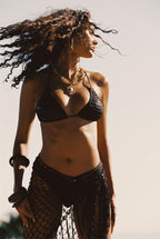 Sombra Black V Cut Bikini Bottoms
