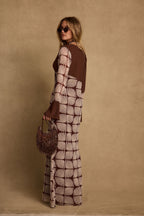 Thea Block Print Maxi Dress