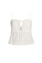 Tita White Eyelet Top