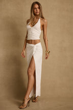 Toulouse White Maxi Skirt