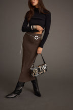Tusk Mocha Sweater Midi Skirt