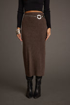 Tusk Mocha Sweater Midi Skirt
