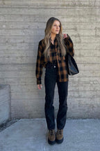 Fireside Mocha Plaid Flannel