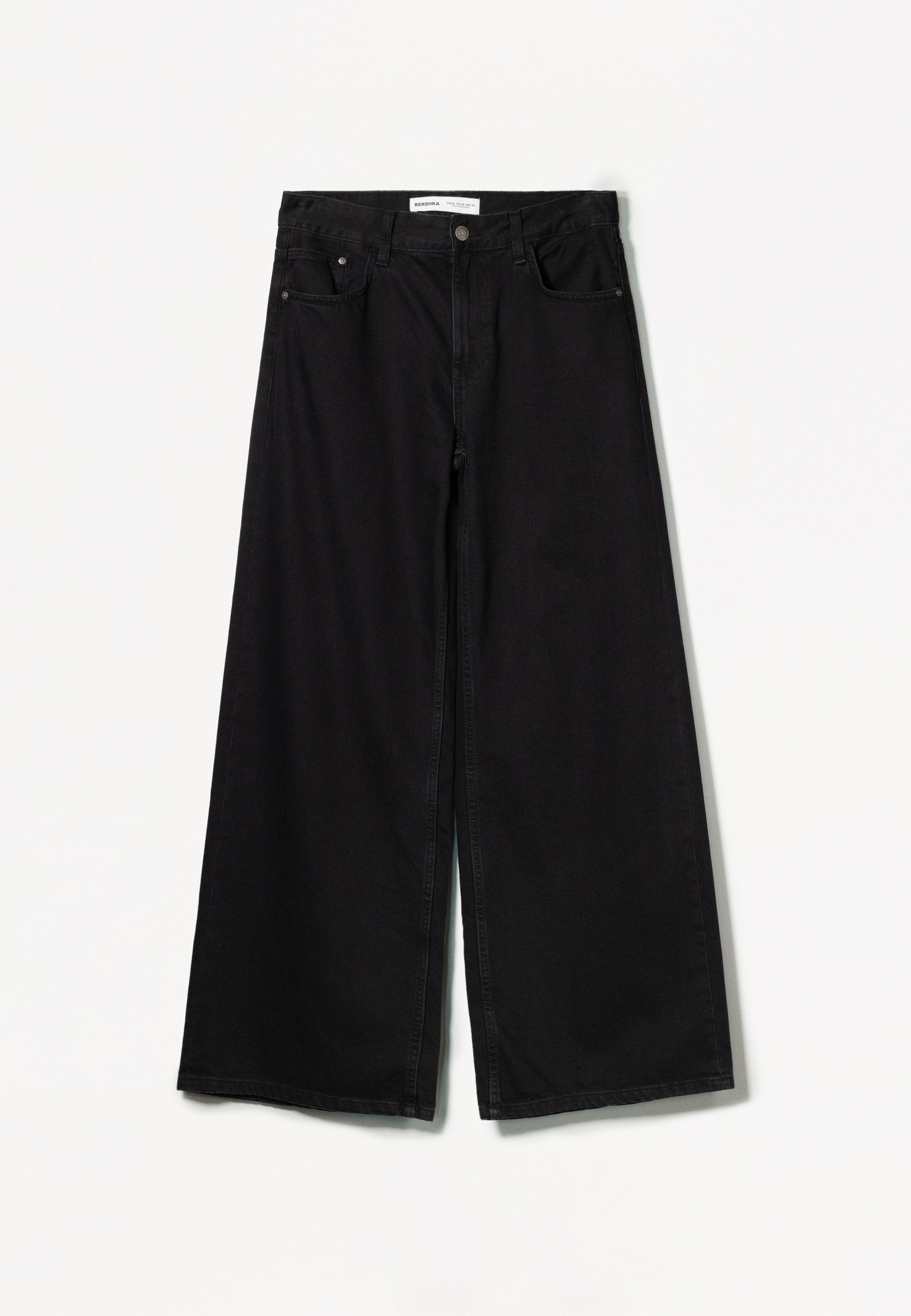 WIDE-LEG - Wide leg - black