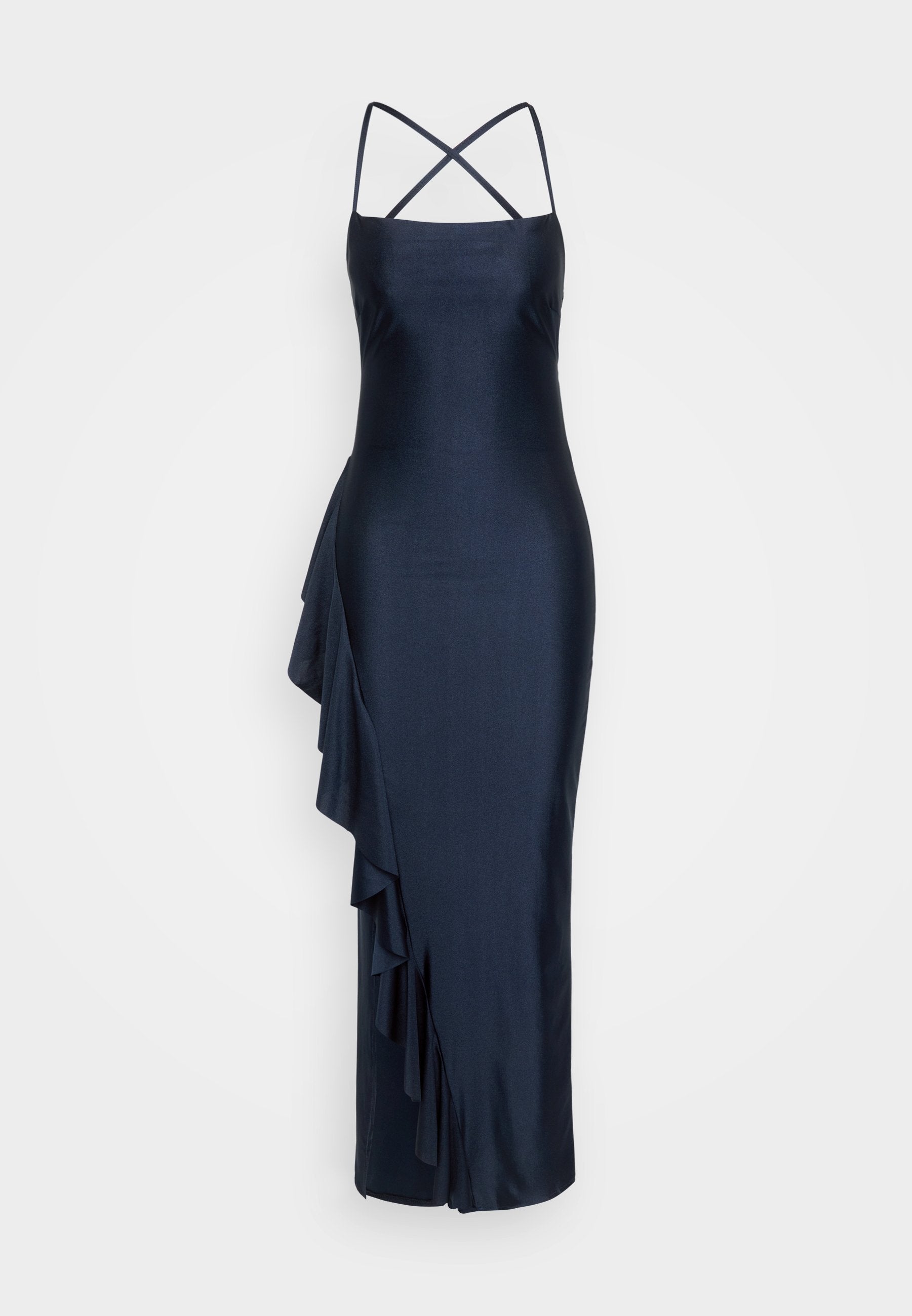 WEDDING GRACE RUFFLE MAXI - Galajurk - navy blue