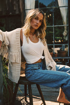 Gwen White Scoop Neck Tank