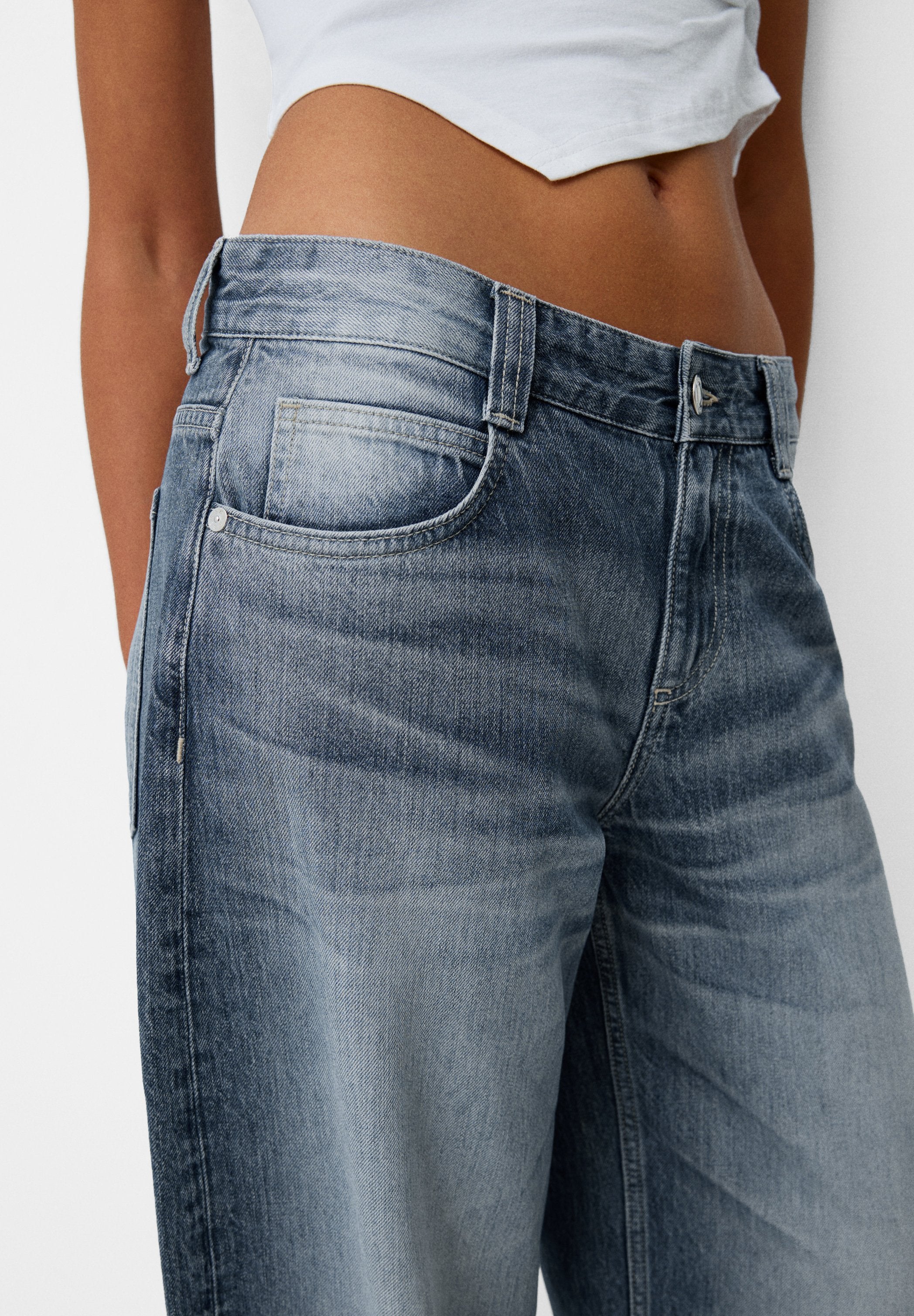 BALLOON - BAGGY - Relaxed fit jeans - dark blue