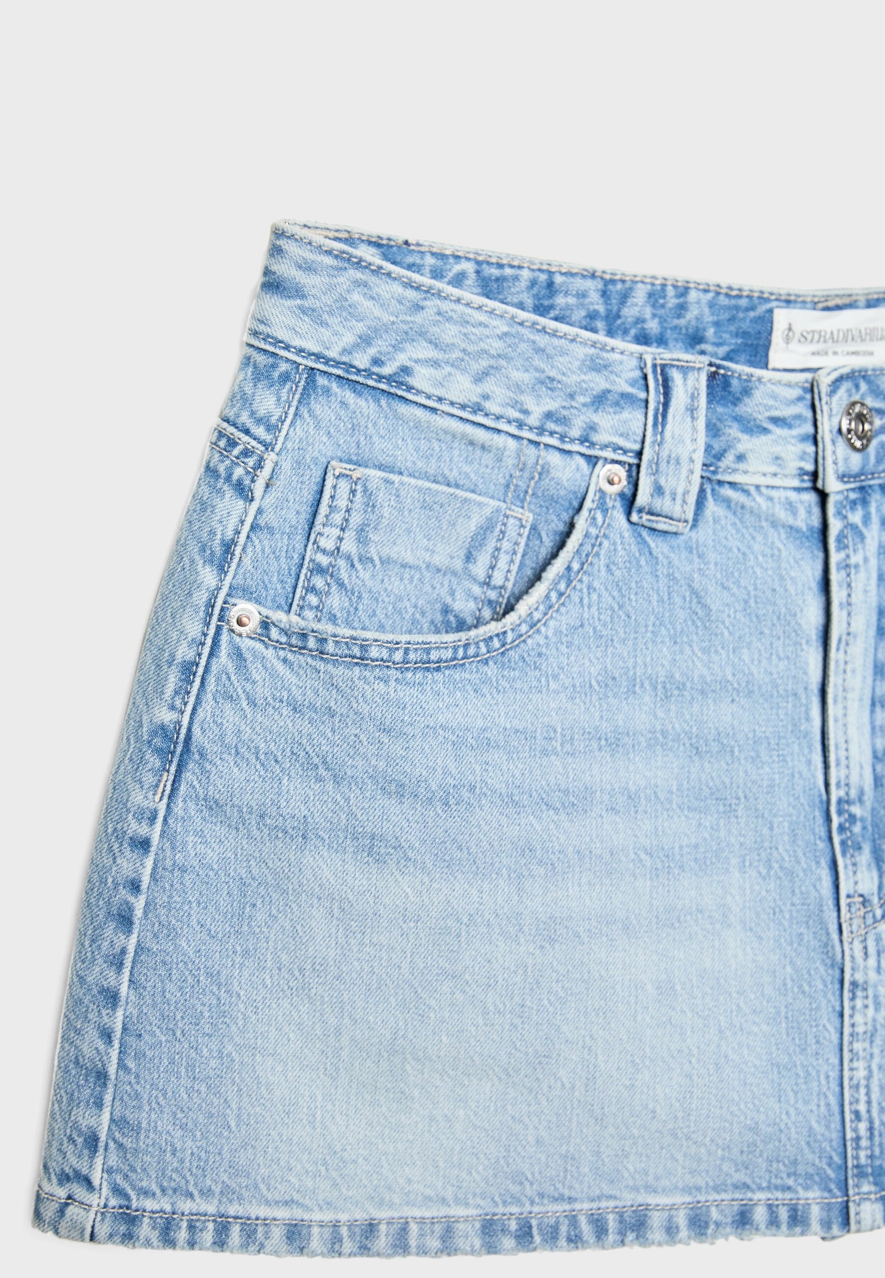 Kokerrok - light-blue denim