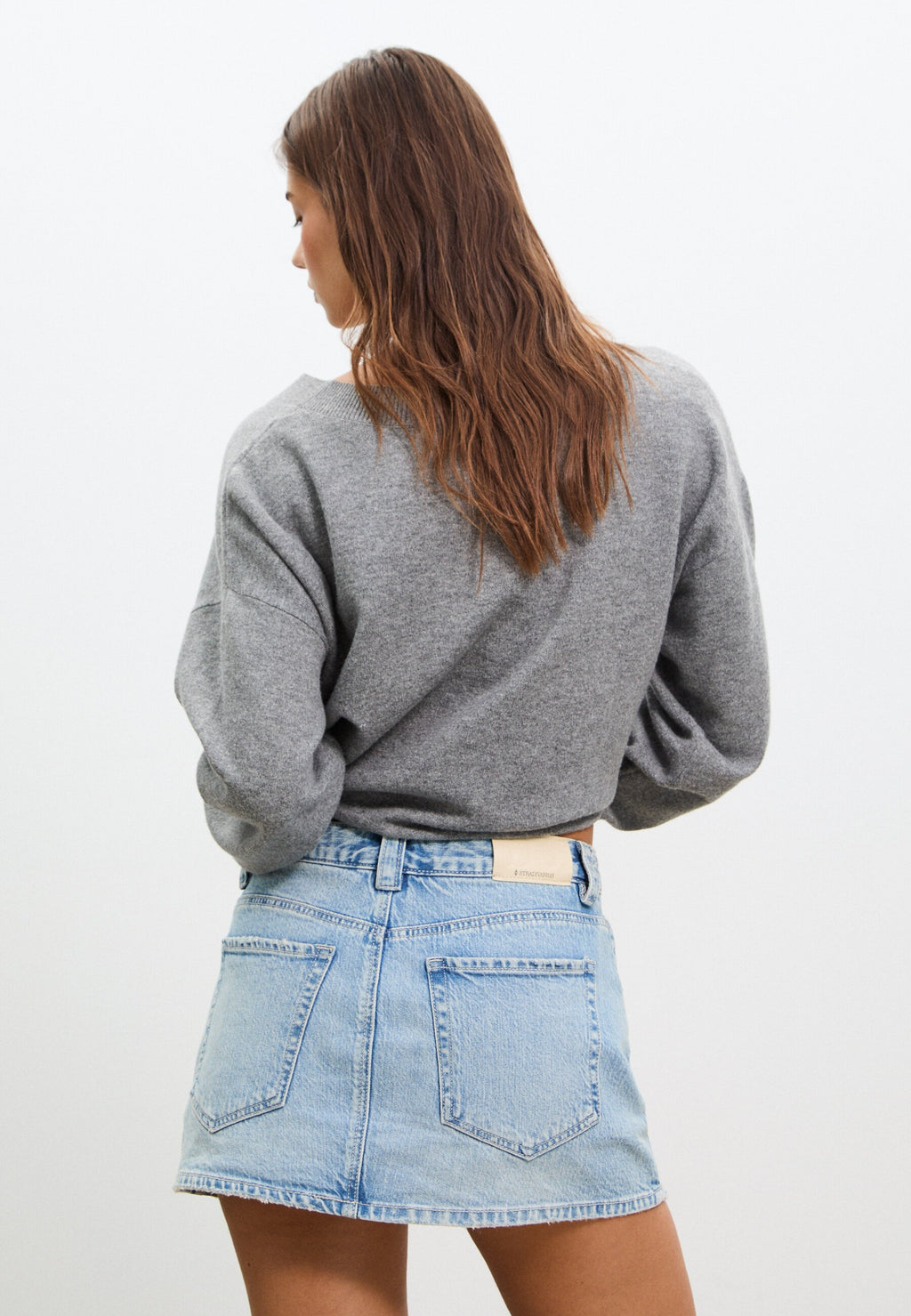 Kokerrok - light-blue denim
