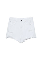 Jeansshort - white