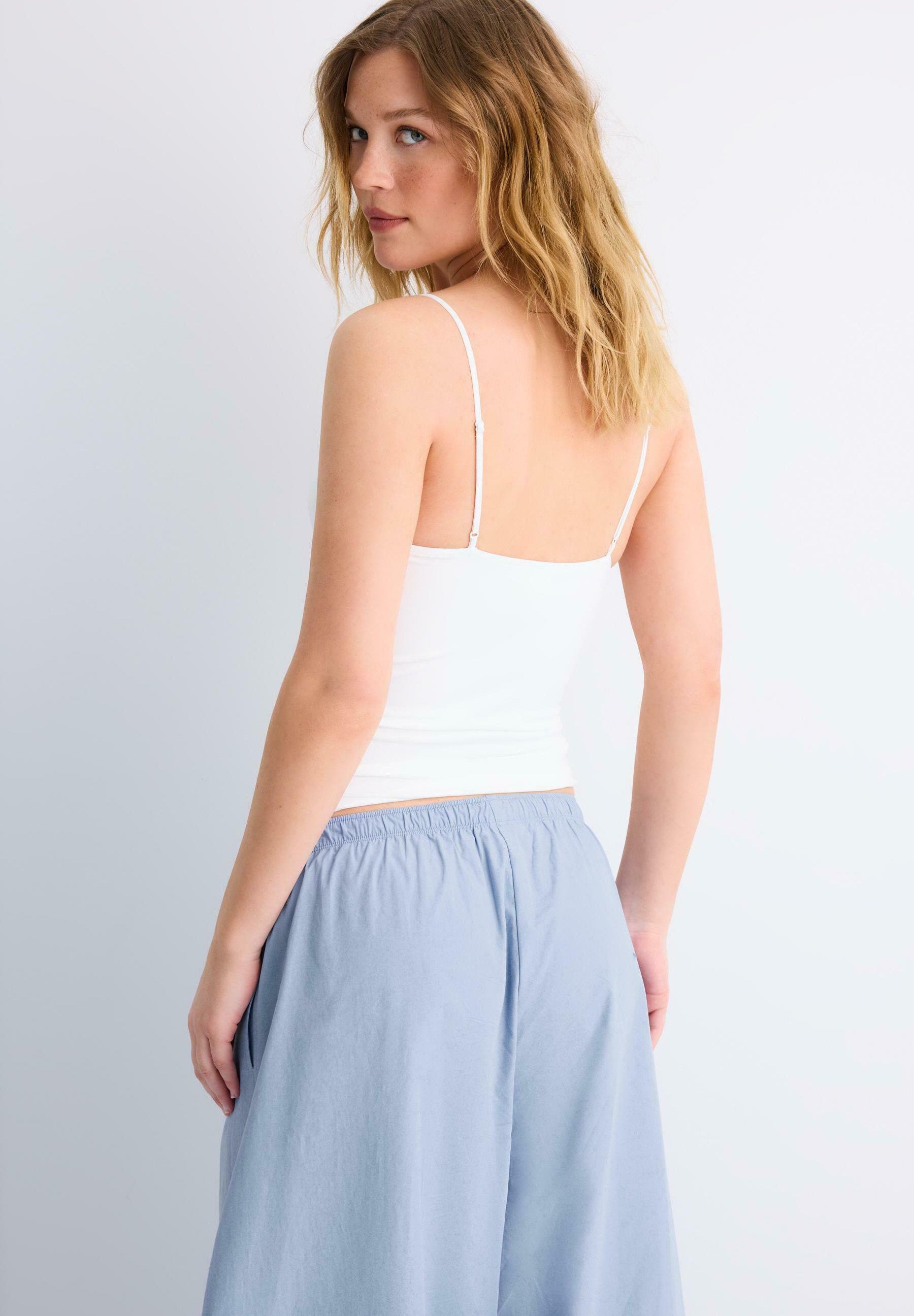 CORSETRY-INSPIRED TOP - Top - beige
