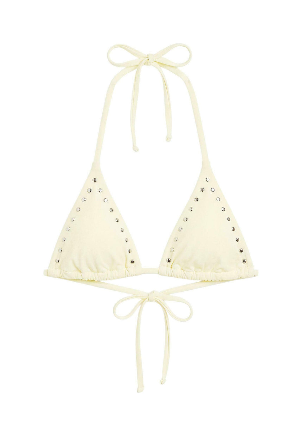 TRIANGLE STUDED - BIKINI TOP - Bikinitop - yellow